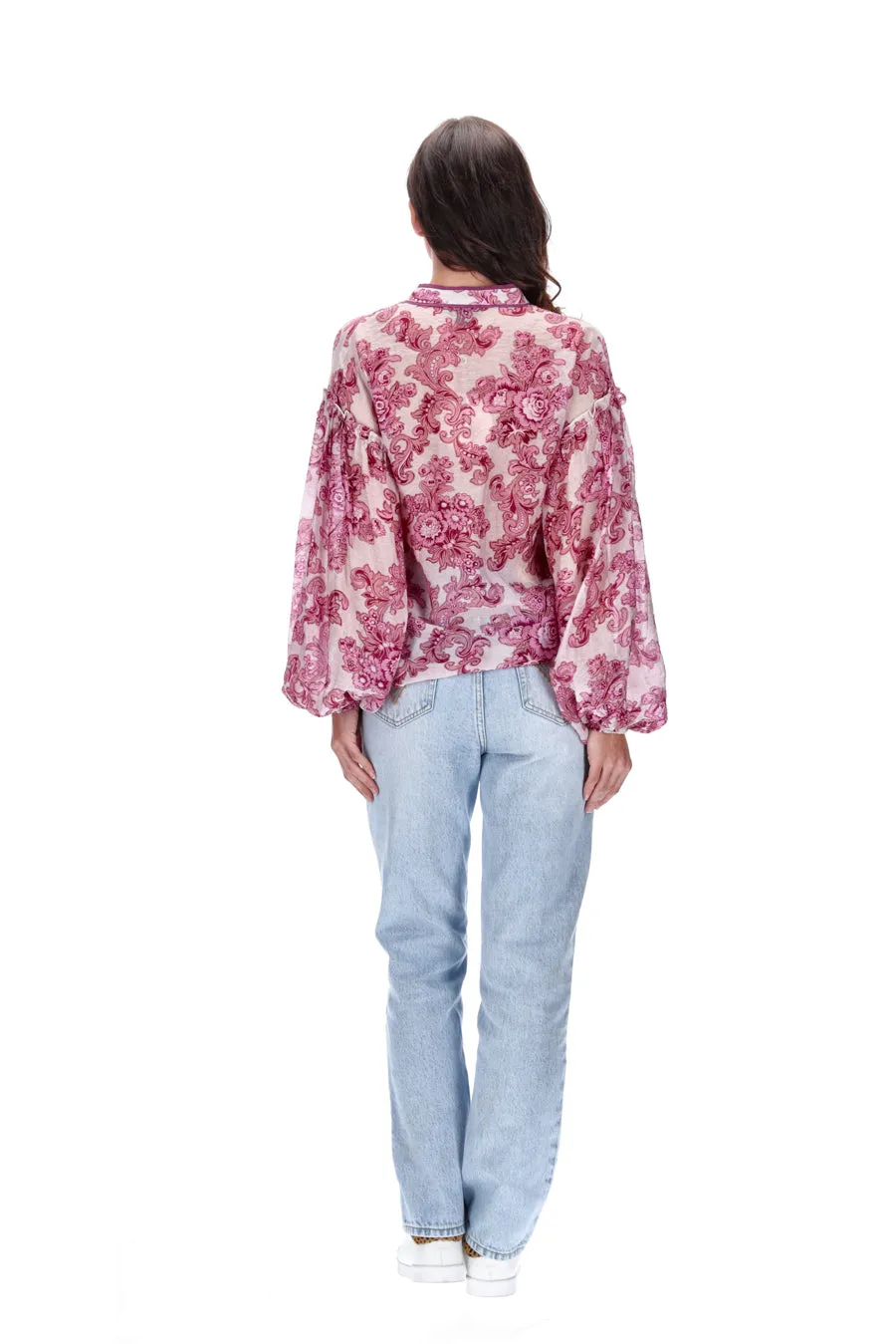 Maya Shirt | Pink Print