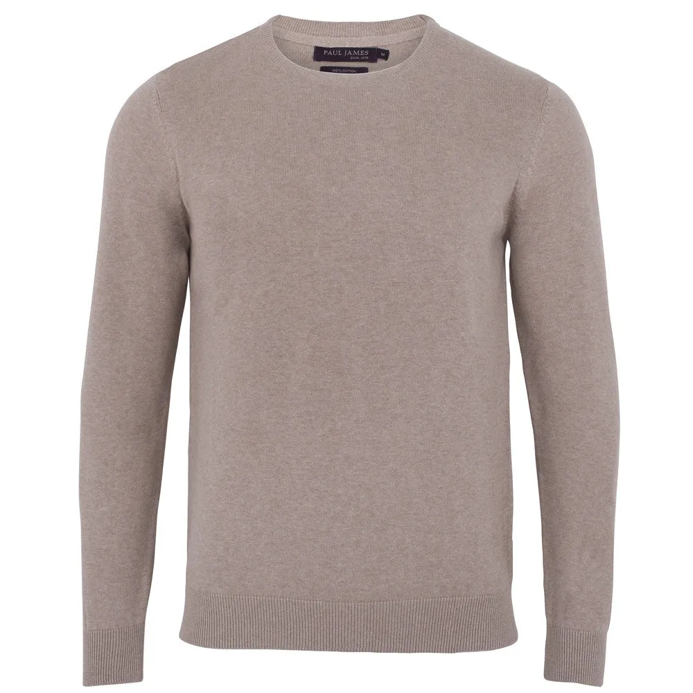 Men's 100% Cotton Crew Neck Jumper