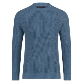 Mens 100% Cotton Fisherman Rib Knit Jumper