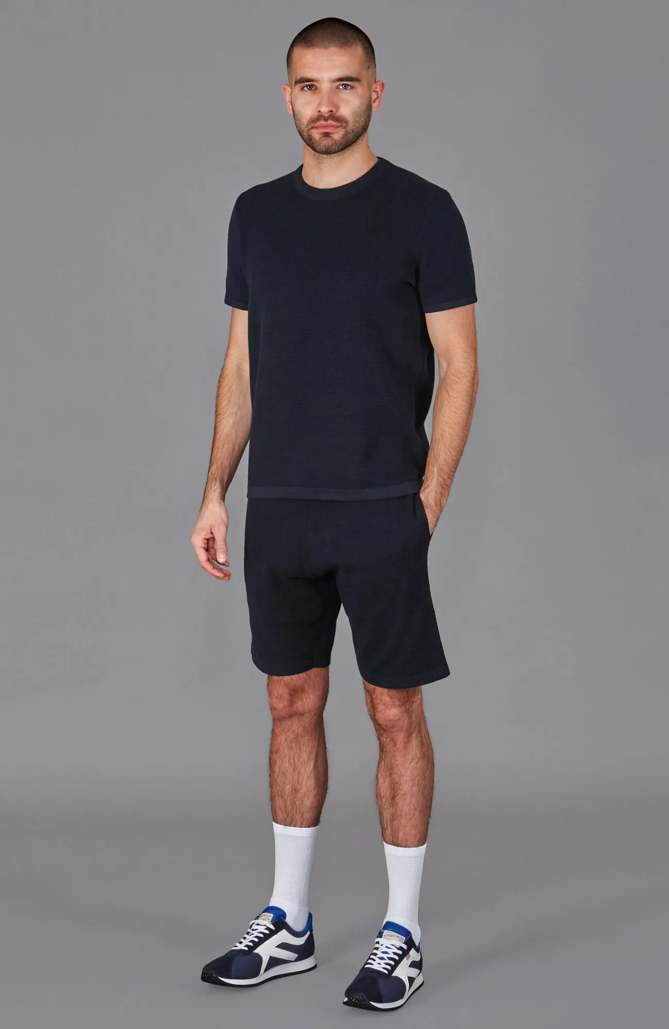 Mens Heavyweight Cotton Textured Shorts