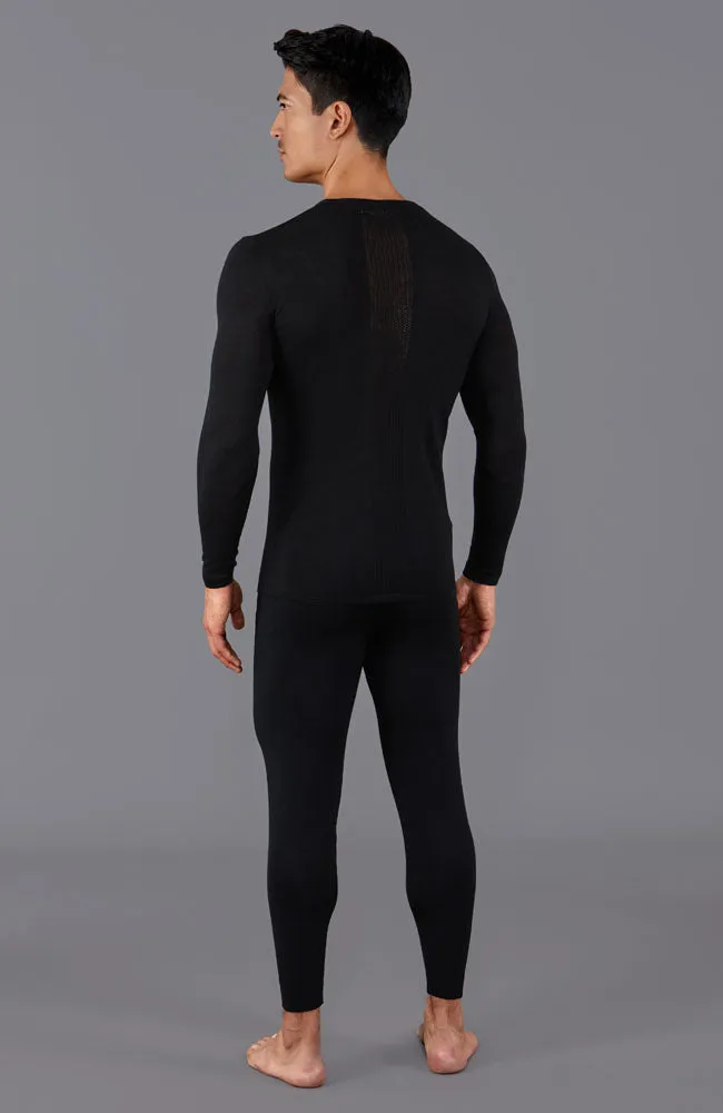 Mens Heavyweight Merino Activewear Thermal Bottoms