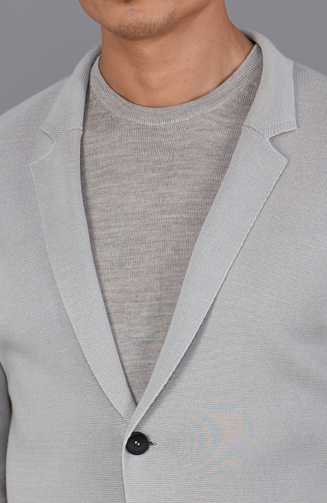 Mens Lightweight Mercerised Cotton Knitted Blazer