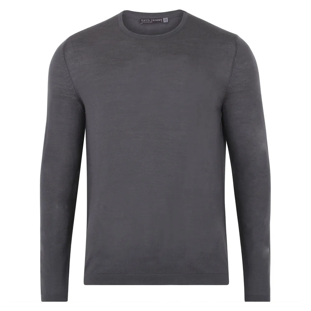 Mens Midweight Merino Activewear Hybrid Long Sleeve Top