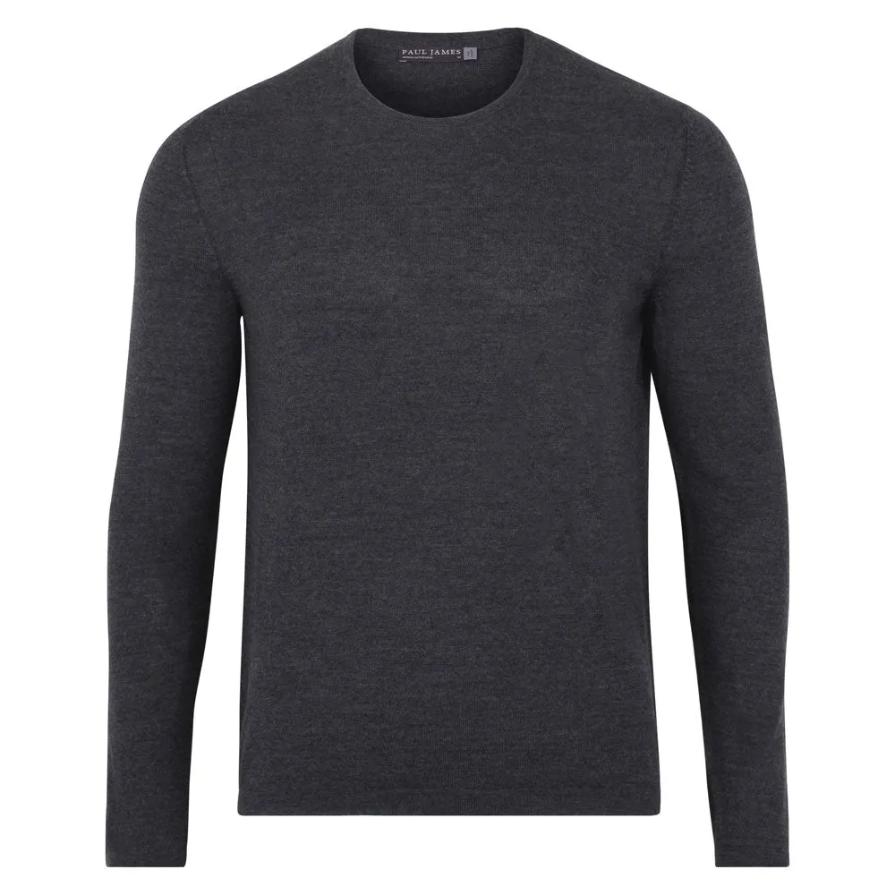 Mens Midweight Merino Activewear Hybrid Long Sleeve Top