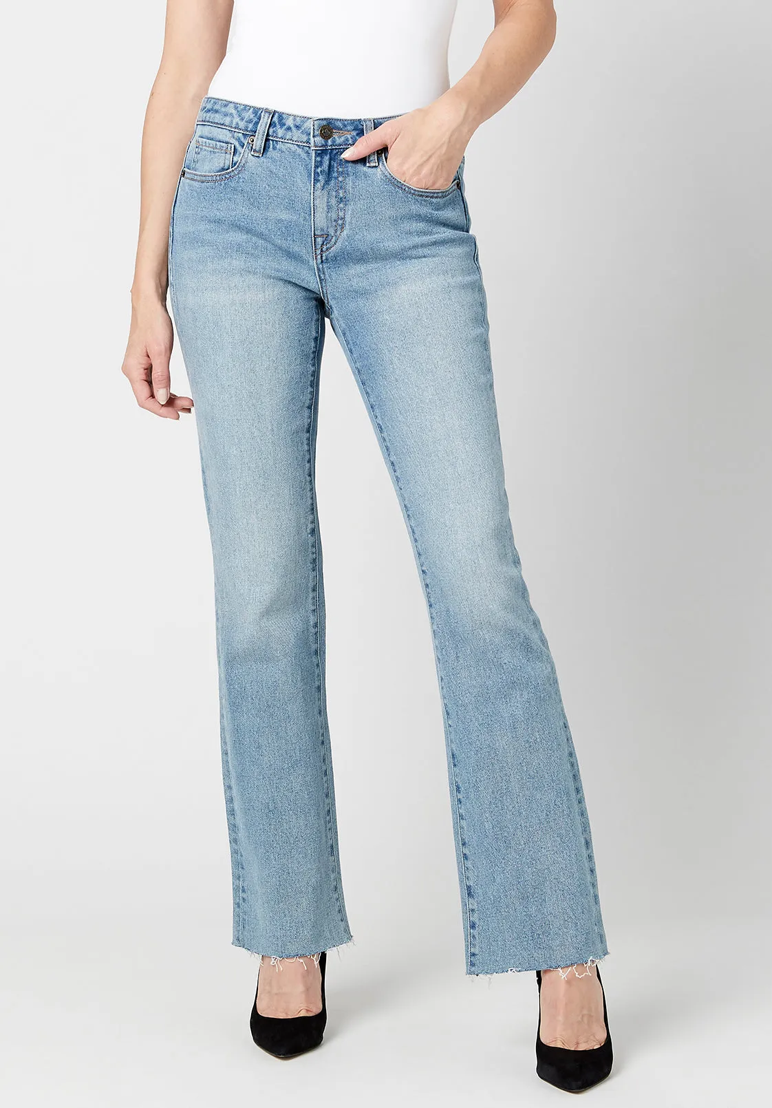 Mid Rise Bootcut Queen Women's Jeans - BL15857