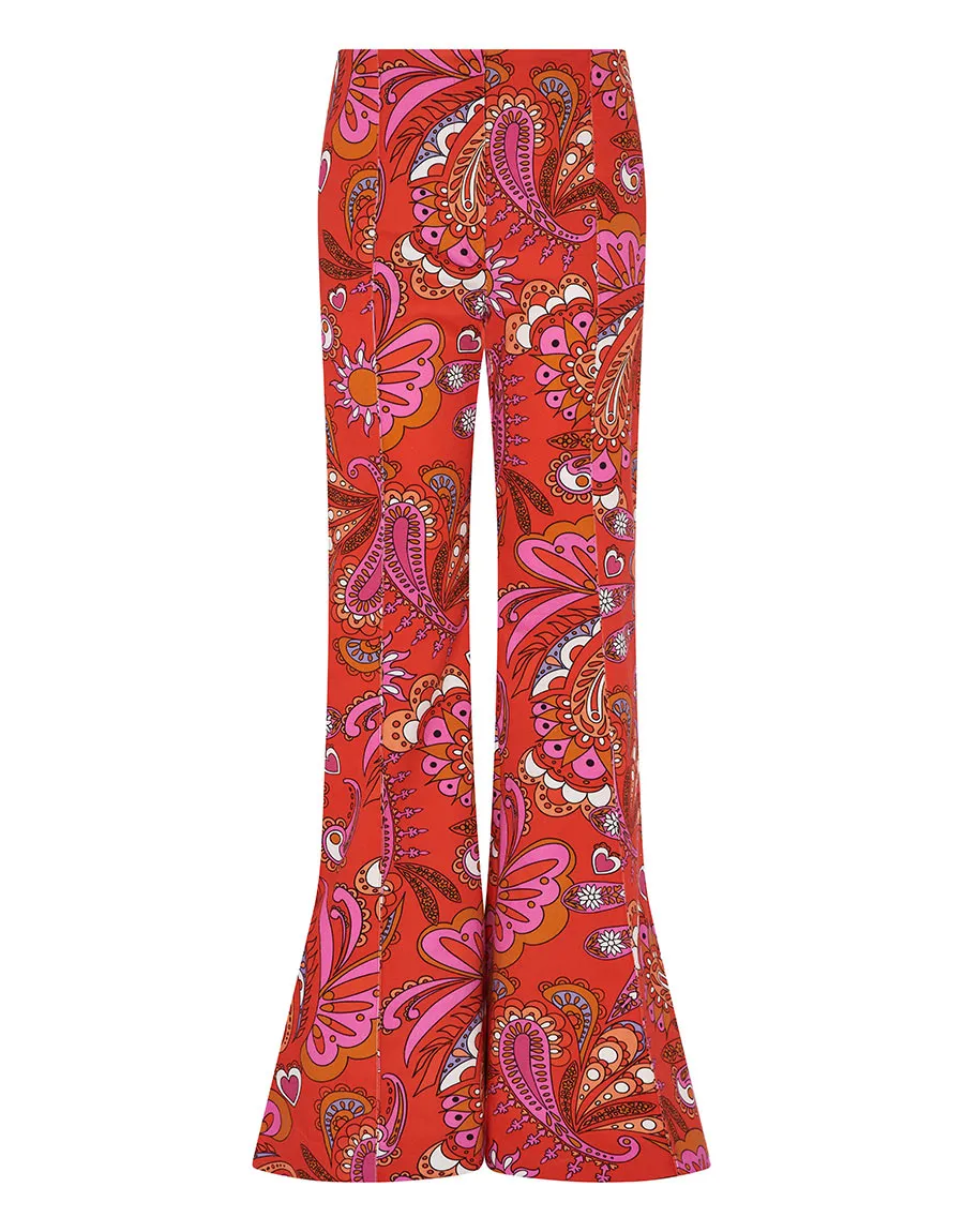 Morgan Twill Trouser - Rhapsody Red - SALE