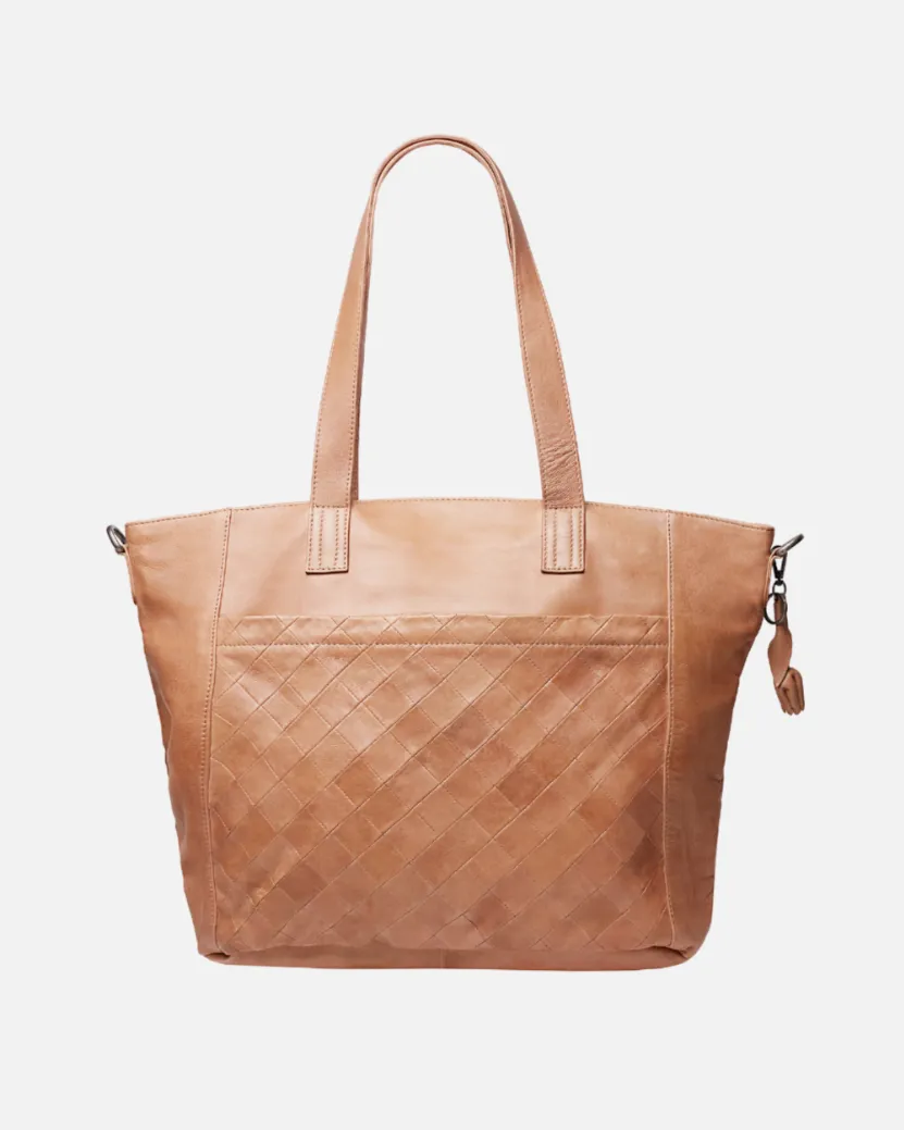 Muskens | Large Leather Tote Bag