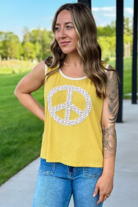 Mustard Peace Patched Tank