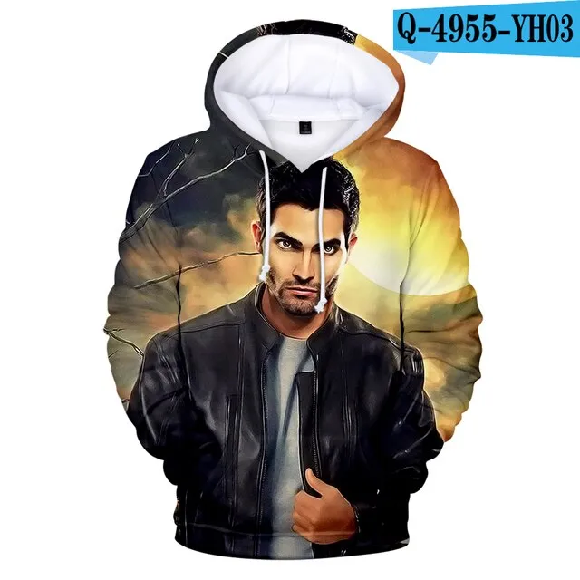 New Sport Suit Cool Teen Wolf Derek hale Hoodies Men's Clothing Hip hop Derek hale Hoody Men/boys Winter big size