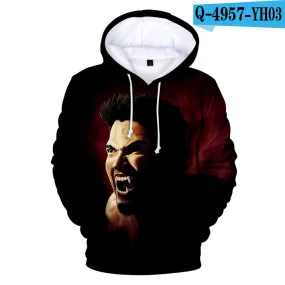 New Sport Suit Cool Teen Wolf Derek hale Hoodies Men's Clothing Hip hop Derek hale Hoody Men/boys Winter big size