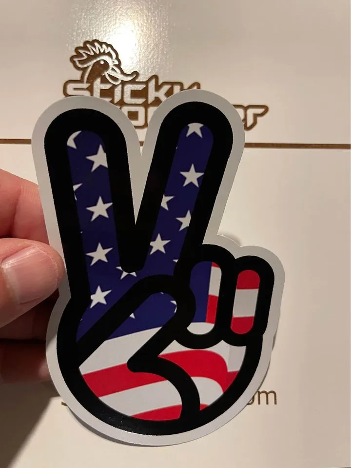 Peace / USA sticker