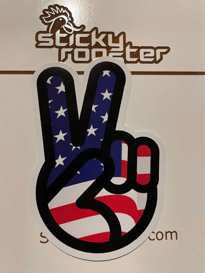 Peace / USA sticker