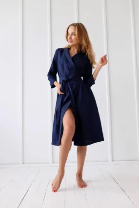 PRE-ORDER Linen Wrap Dress by Odalux