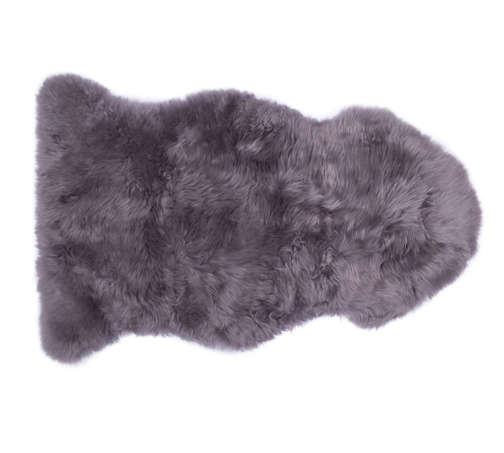 Premium Australian Sheepskin Wool Single Color Long Rugs 105cm