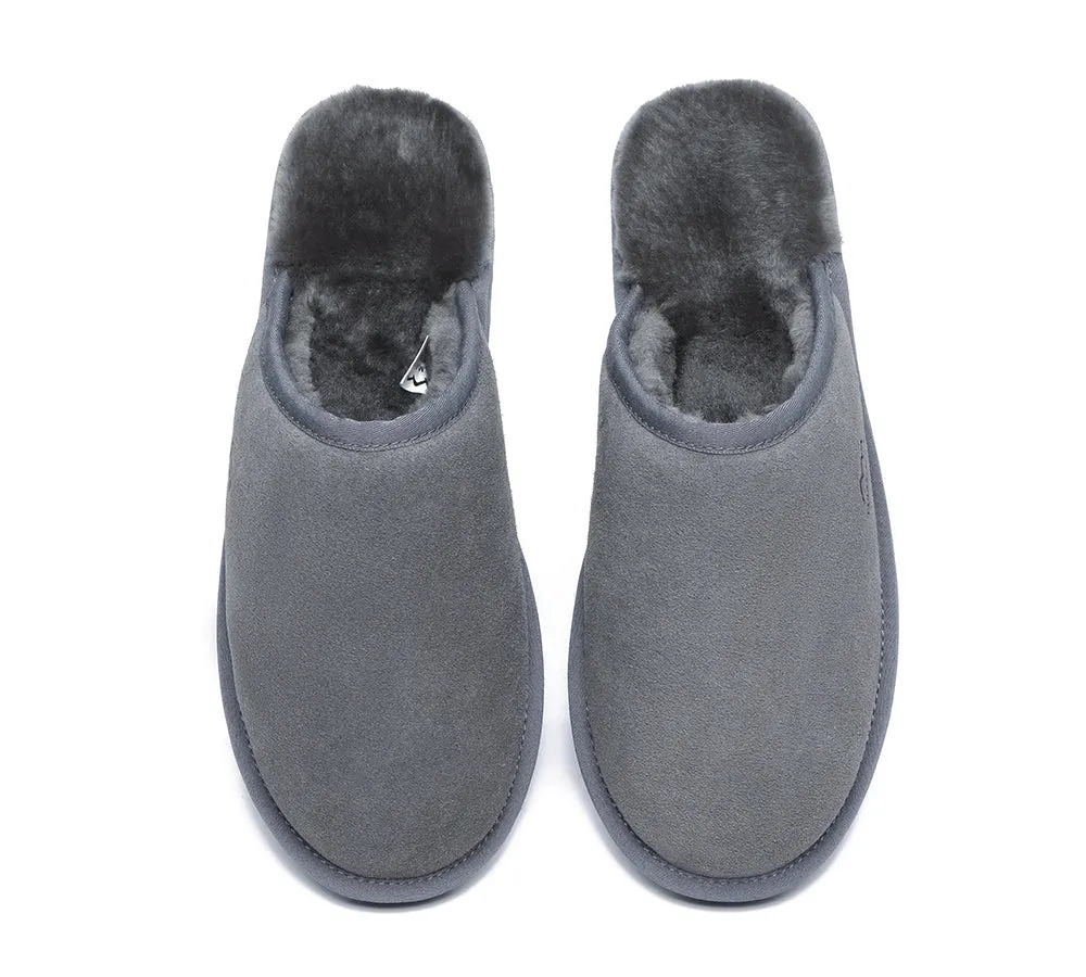 Premium Sheepskin Men Scuff Larry