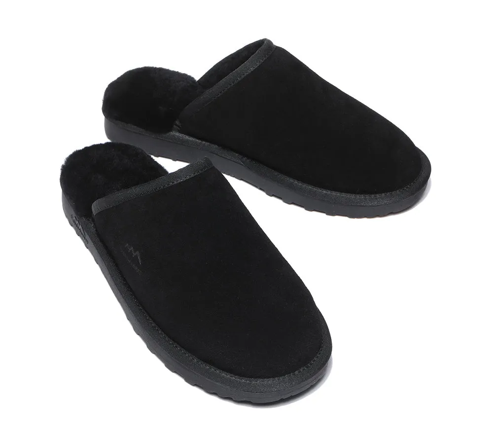 Premium Sheepskin Men Scuff Larry