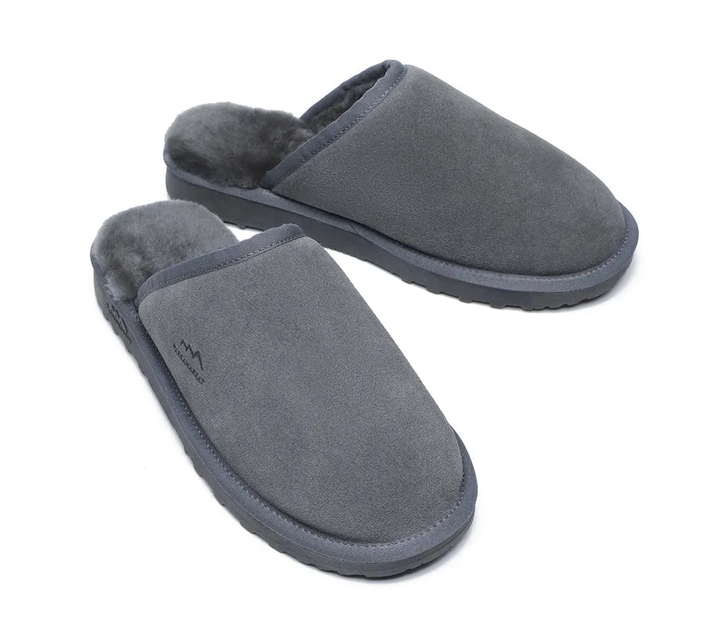 Premium Sheepskin Men Scuff Larry