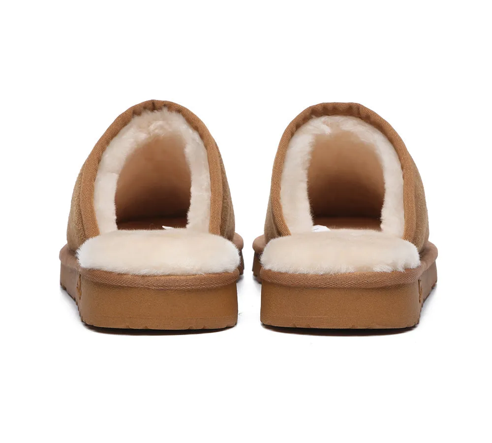 Premium Sheepskin Men Scuff Larry