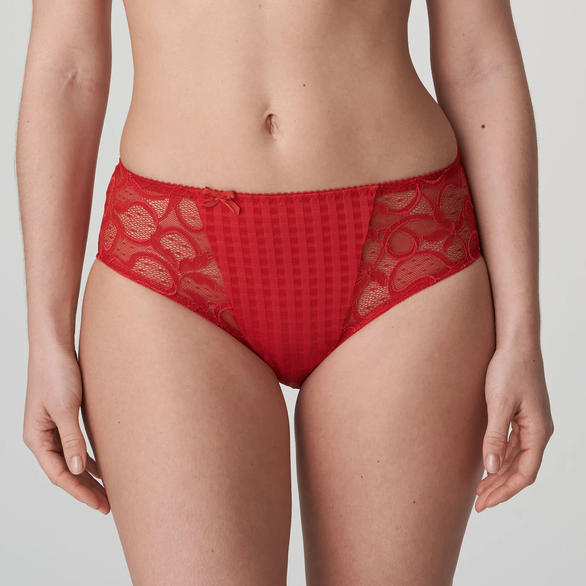 Prima Donna Full Briefs - Madison - Black , Skin, White , Red