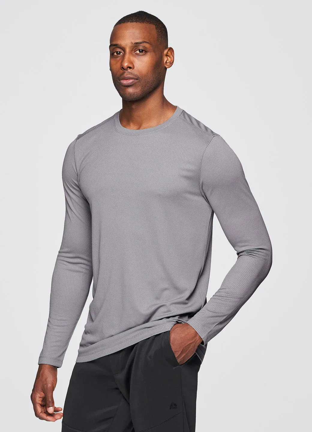 Prime Textured Long Sleeve Workout Tee