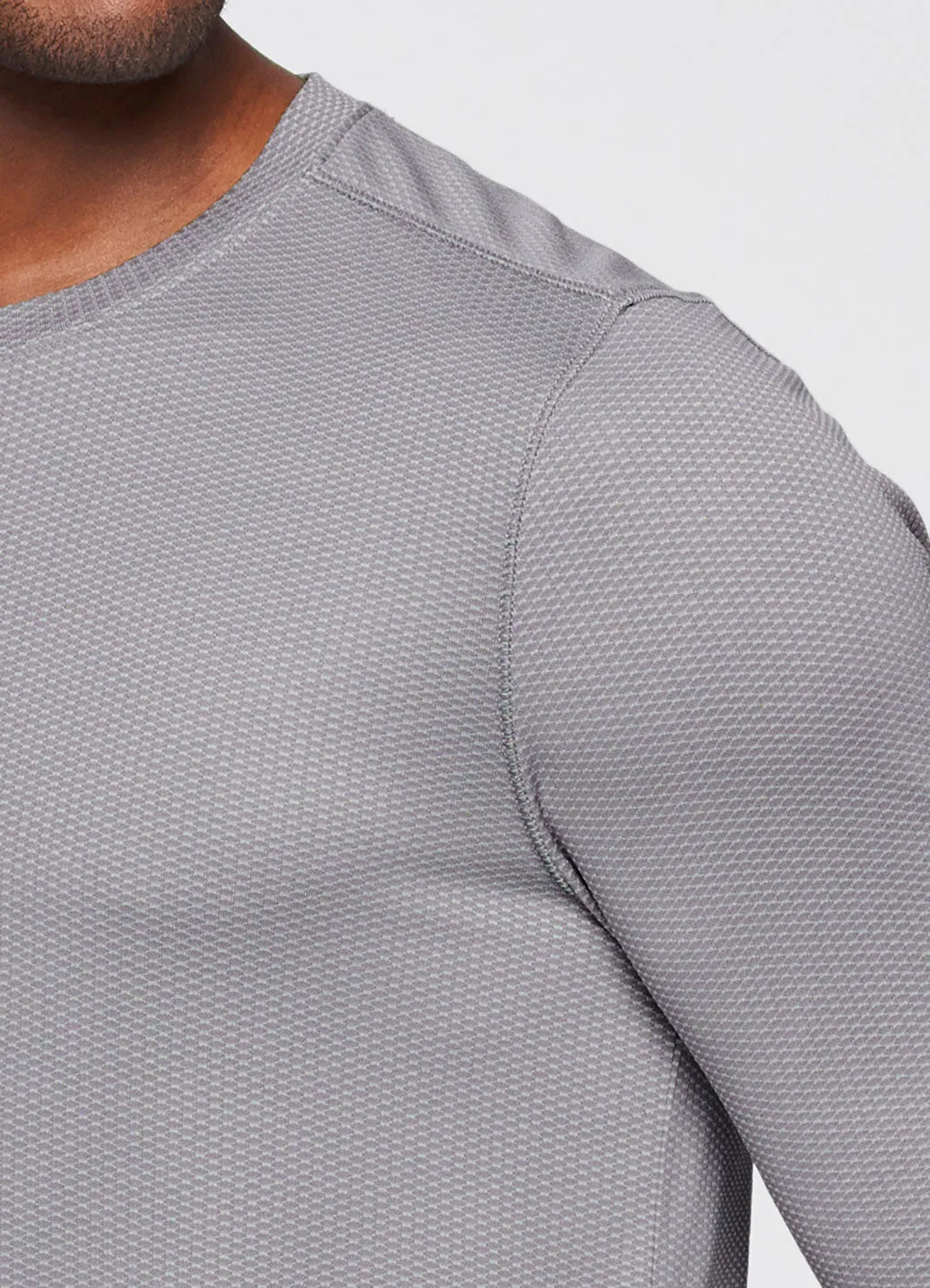 Prime Textured Long Sleeve Workout Tee