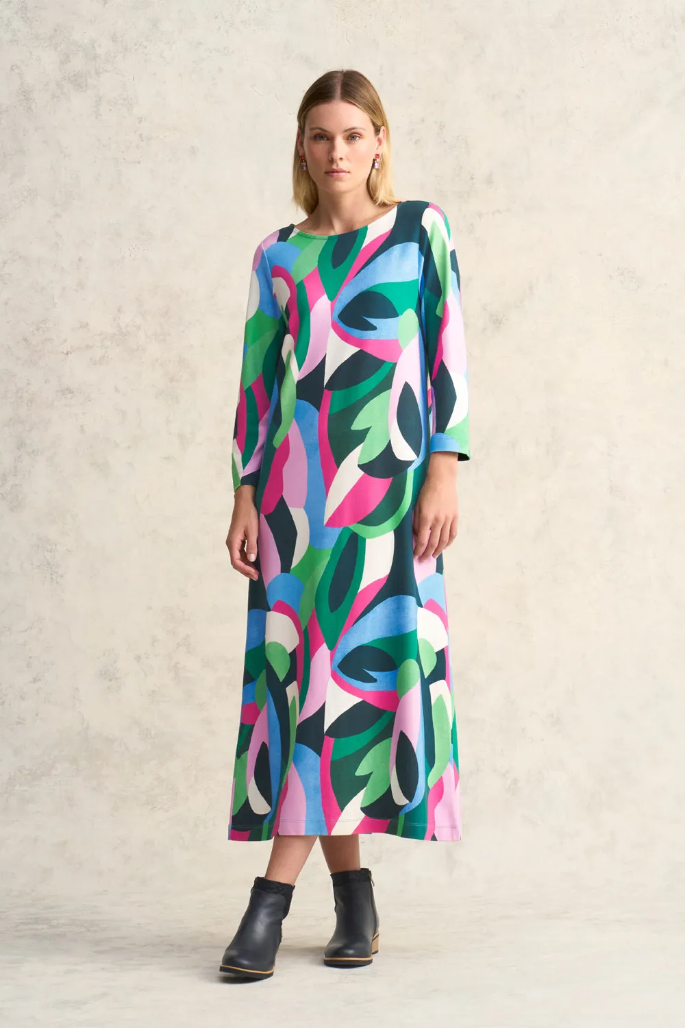 Printed Ponte Dress