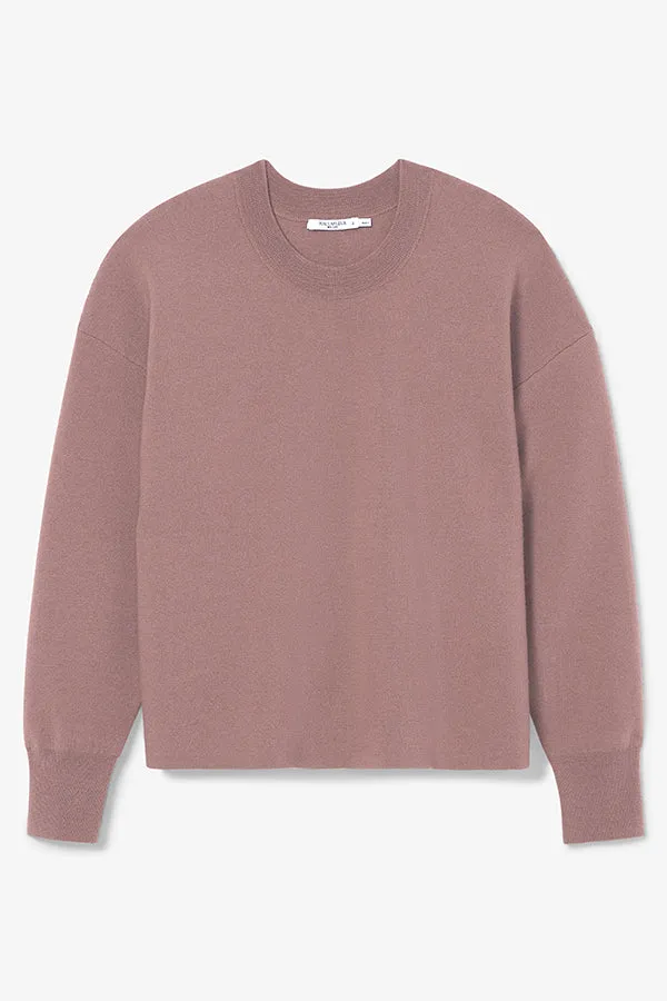 Quincy Pullover - Boiled Wool :: Rose Taupe