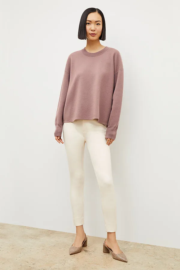 Quincy Pullover - Boiled Wool :: Rose Taupe