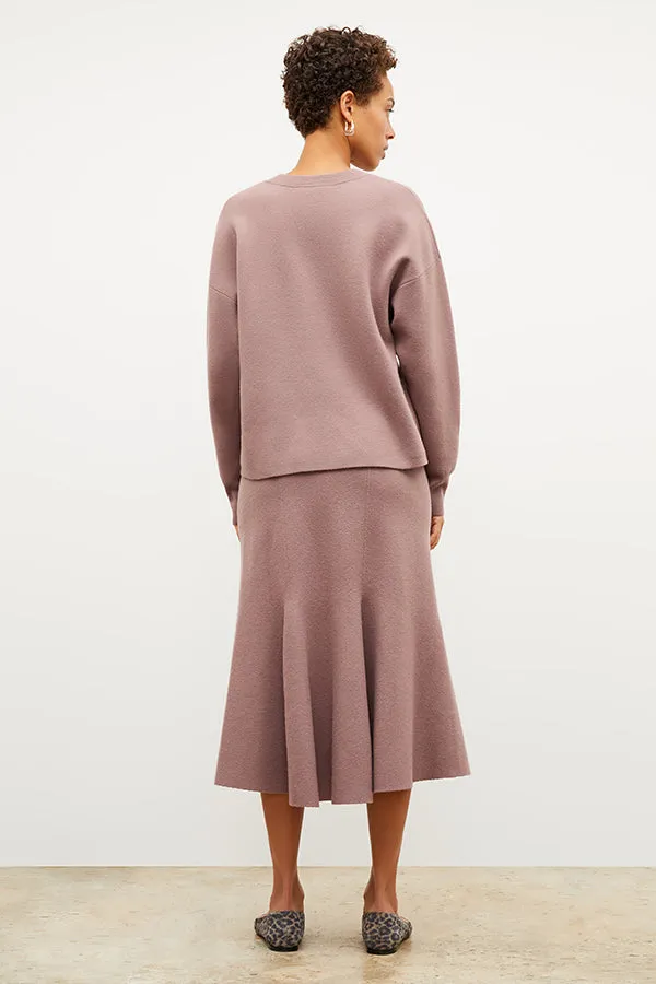 Quincy Pullover - Boiled Wool :: Rose Taupe