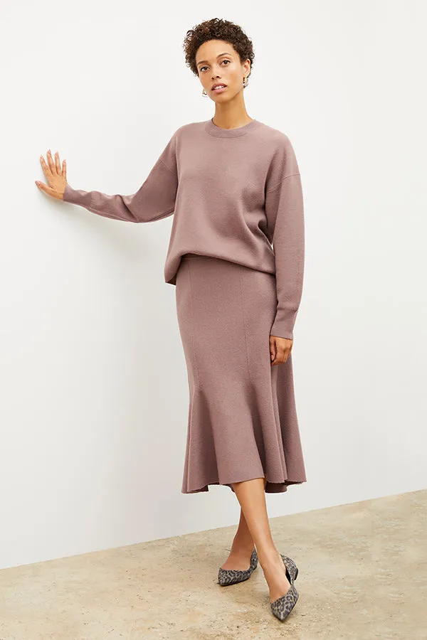 Quincy Pullover - Boiled Wool :: Rose Taupe