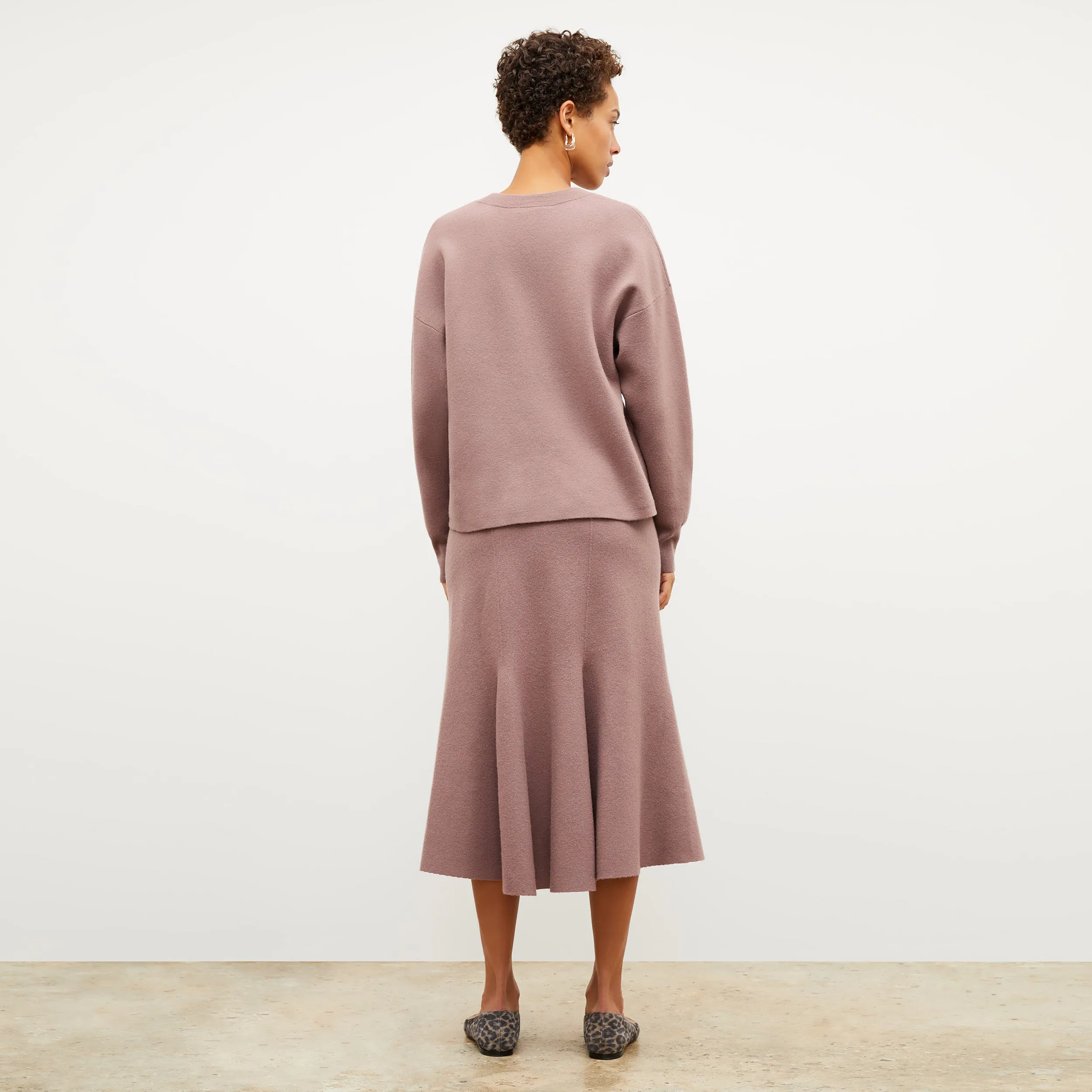 Quincy Pullover - Boiled Wool :: Rose Taupe