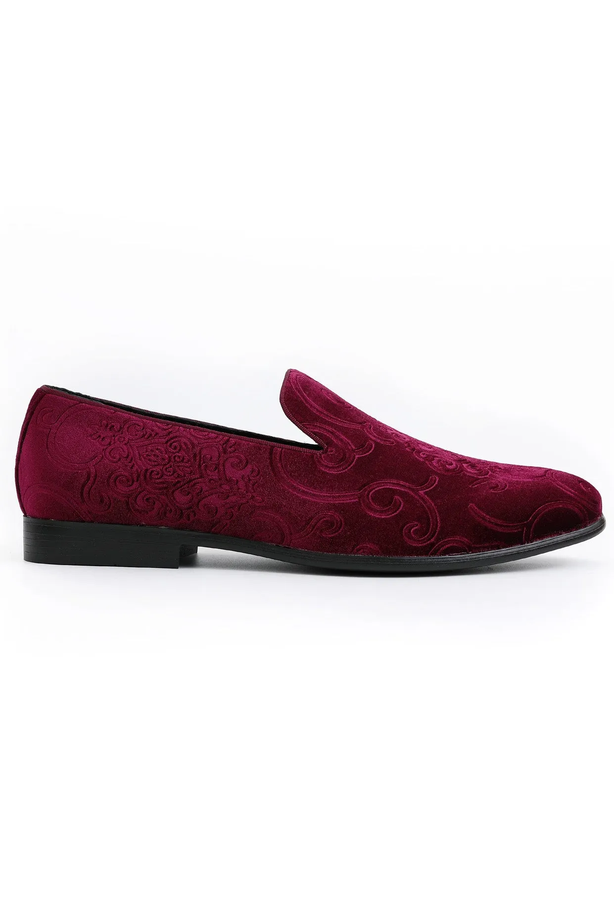 "Bryant" Burgundy Tuxedo Shoes