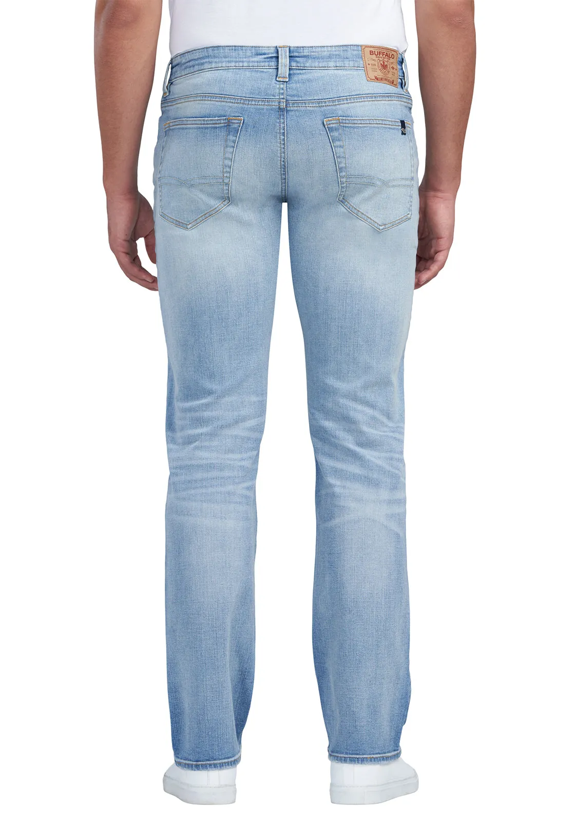 Relaxed Straight Driven Crinkled and Light Wash Jeans - BM22825