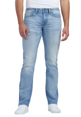 Relaxed Straight Driven Crinkled and Light Wash Jeans - BM22825