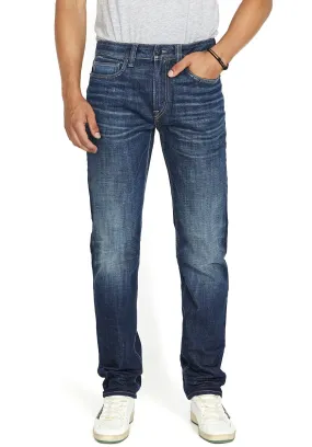 Relaxed Tapered Ben Men's Jeans in Sanded Dark Blue - BM22594