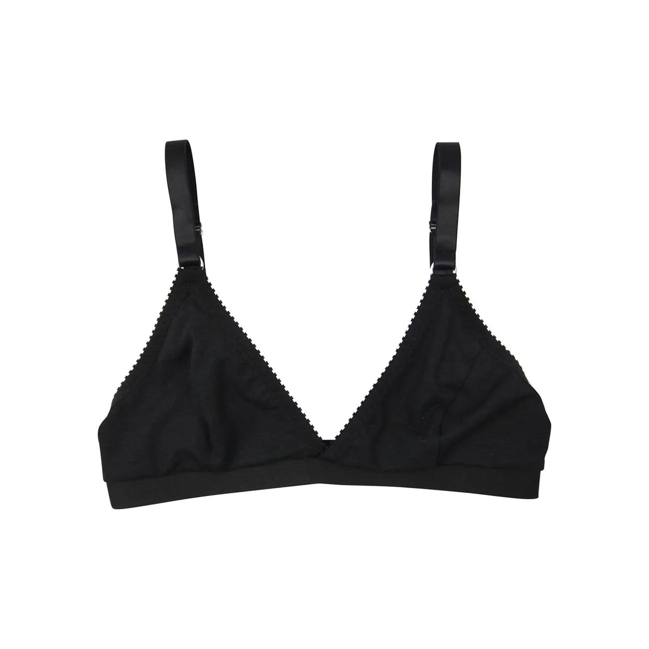 Sally Bralette Black Modal Jersey