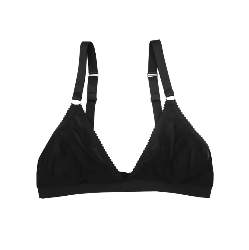 Sally Bralette Black Modal Jersey