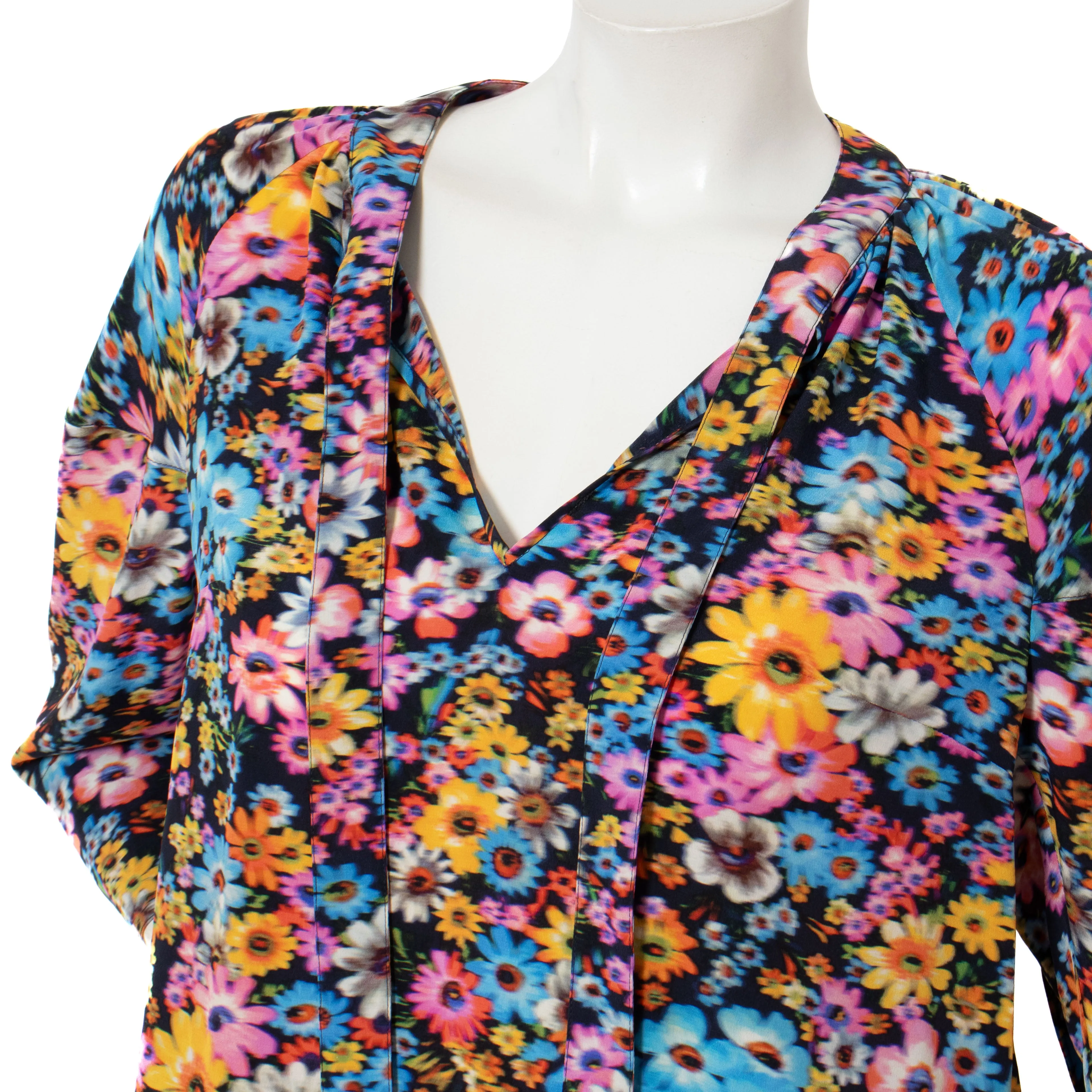 Silk Crêpe de Chine Floral Sophie Blouse