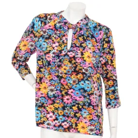 Silk Crêpe de Chine Floral Sophie Blouse