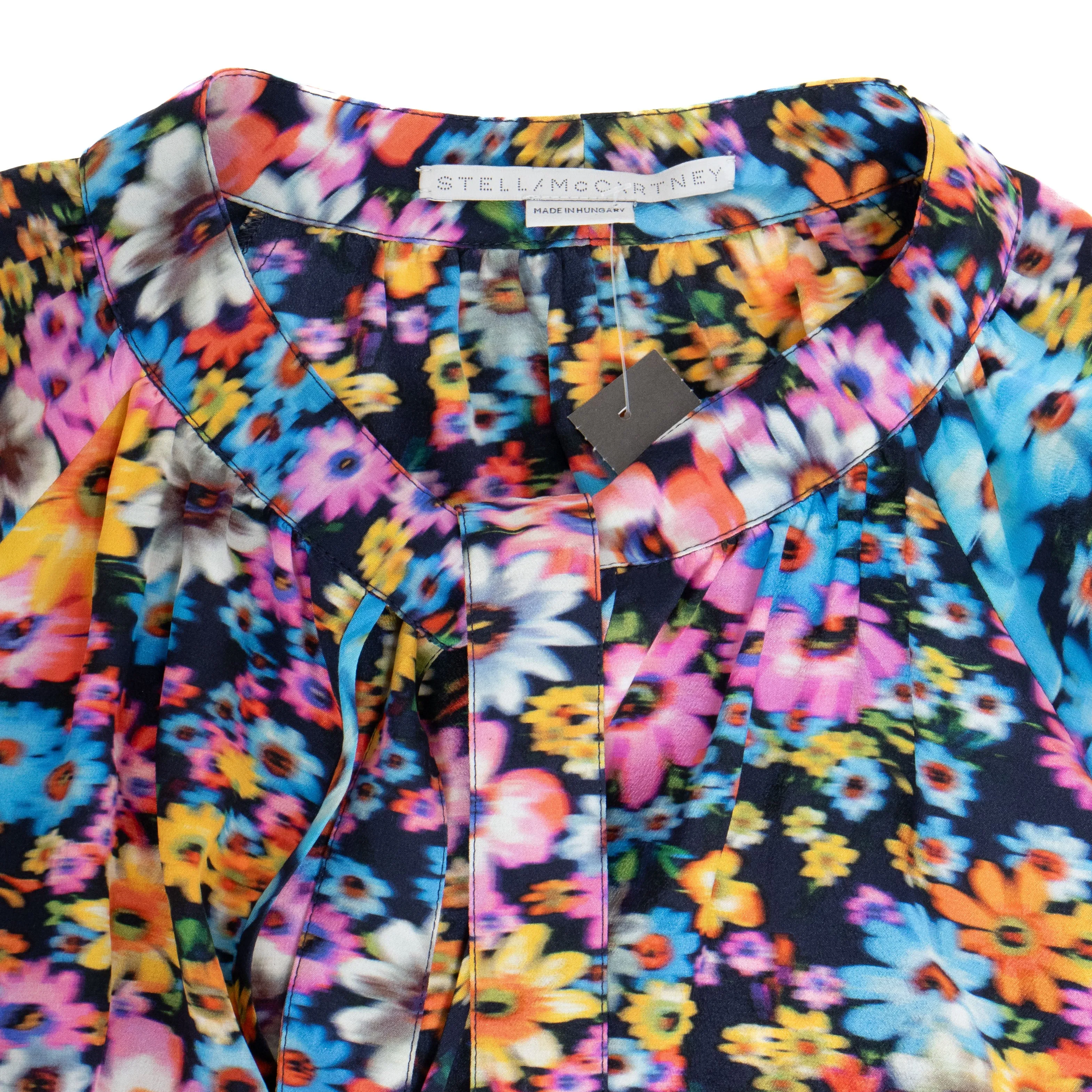 Silk Crêpe de Chine Floral Sophie Blouse