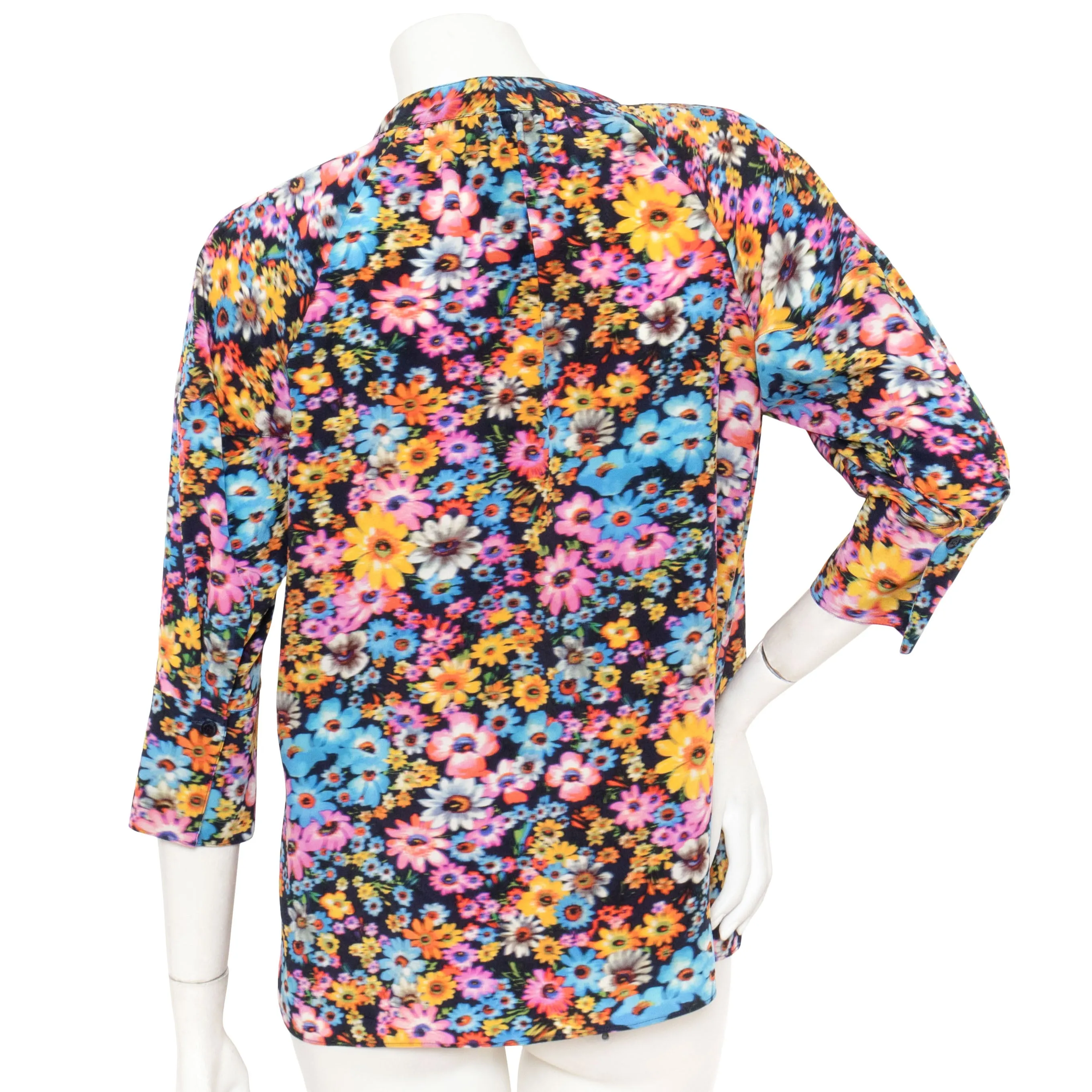 Silk Crêpe de Chine Floral Sophie Blouse