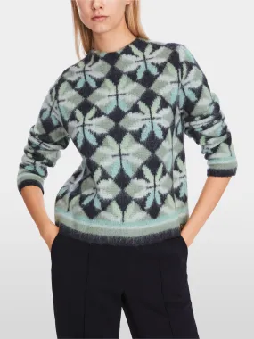 Sweater - Avocado/Navy/Grey