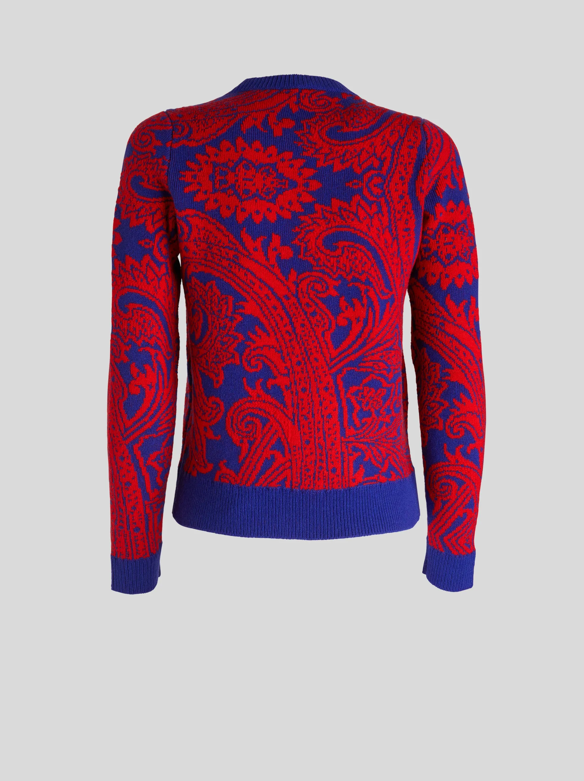 Sweater - Red/Royal Blue