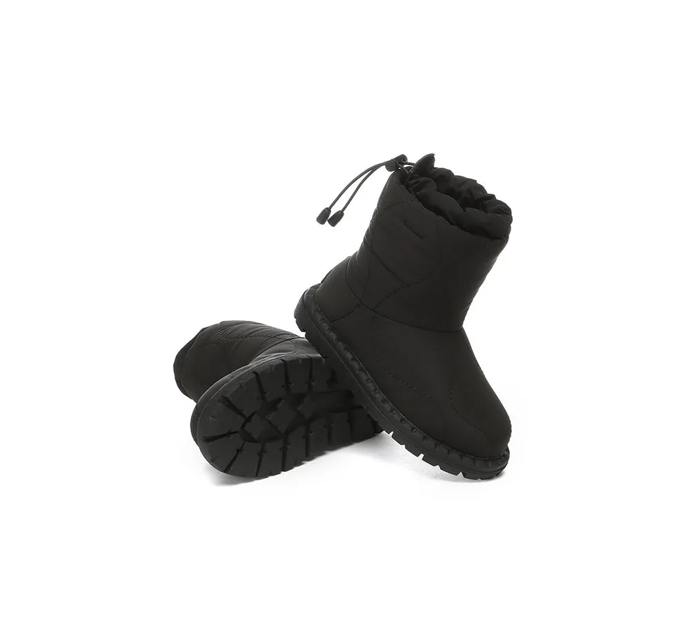 UGG Kids Boots Sheepskin Wool Waterproof Drawstring Boots Sonita