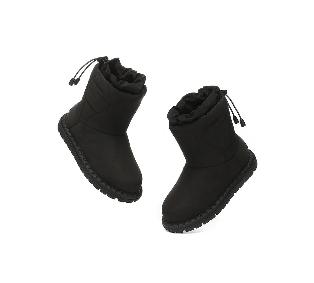 UGG Kids Boots Sheepskin Wool Waterproof Drawstring Boots Sonita