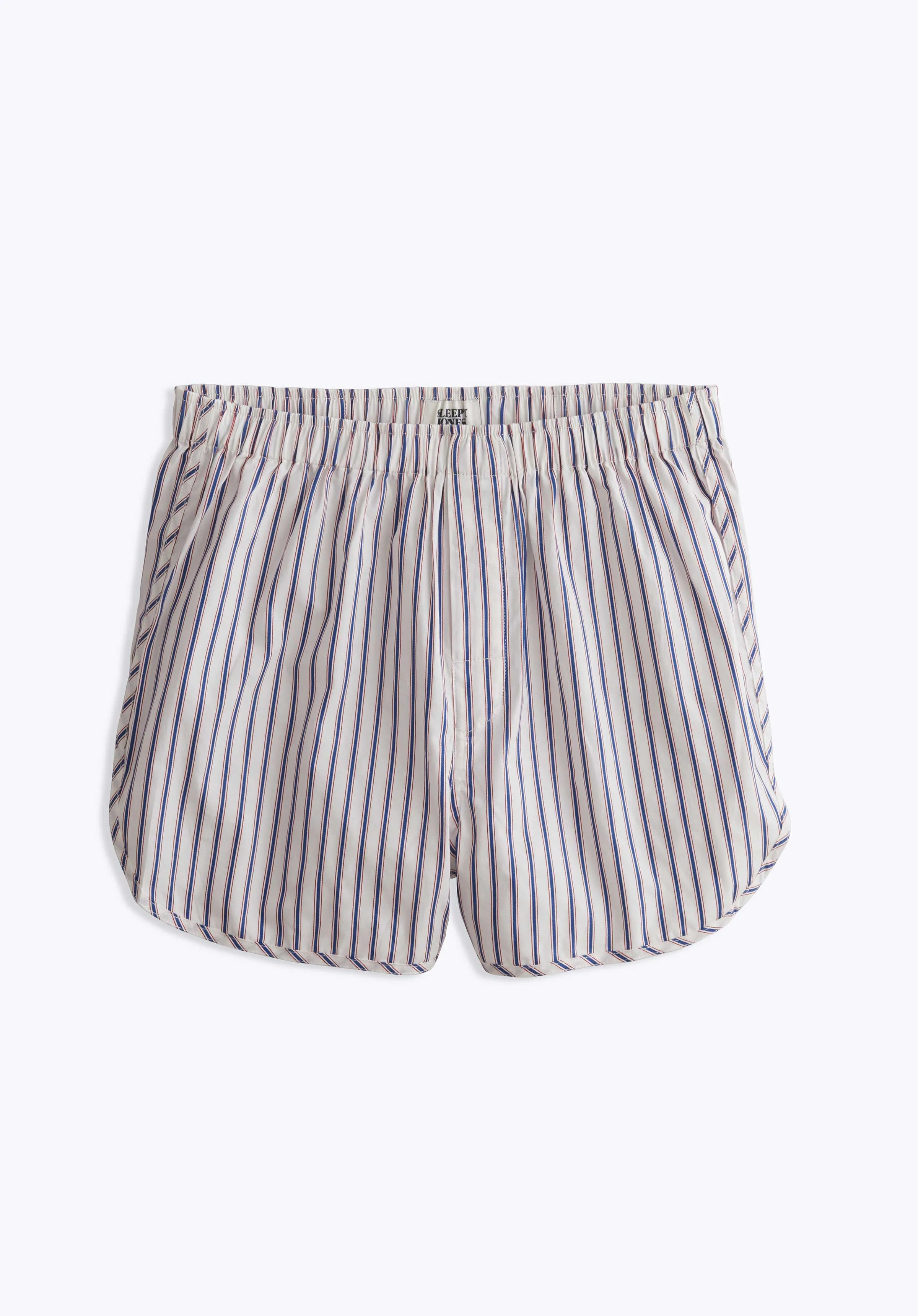 Walt Track Boxer in Cream, Blue & Red Dual Stripe