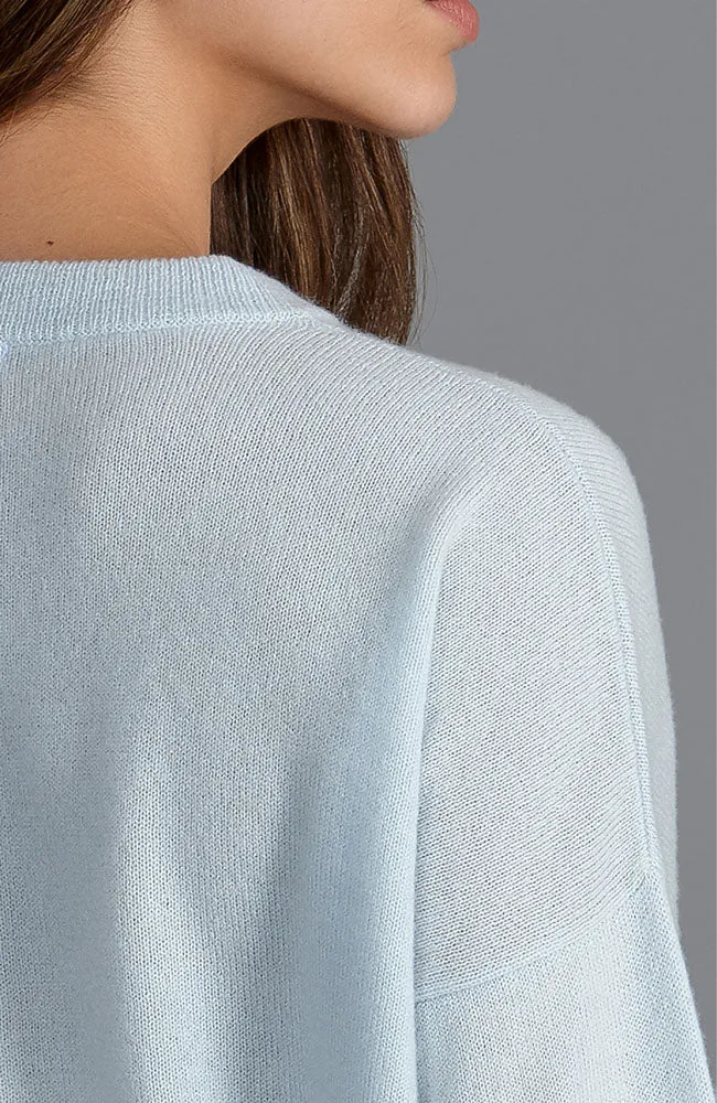 Womens 100% Cashmere Crew Neck Jumper