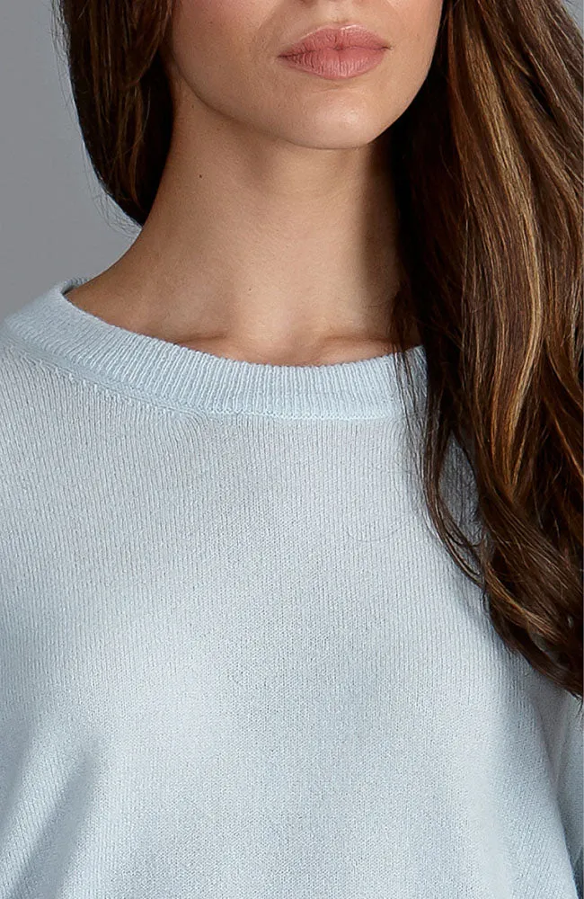 Womens 100% Cashmere Crew Neck Jumper